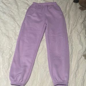 purple sweatpants